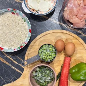 Nasi Goreng with Chicken Satay